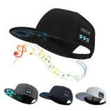 Bluetooth 5.0 Binaural Stereo Wireless Music Calling Cap Outdoor Sports Baseball Hat(Black)