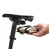 ENLEE EN-5641412 Bicycle Storage Tail Bag Road Bike Seat Cushion Snap-on Repair Kit(Black)