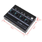 Mini HIFI 8-channel Monitoring Portable Headphone Amplifier Distributor(US Plug)