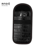 RFID Crocodile Pattern Car Shielding Key Case NFC Anti-Theft Shield Card Package