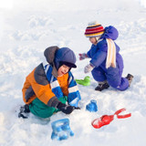 2 PCS  Large Double Ball Children Winter Outdoor Playing With Snow Grippers Snowball Fight Tools, Random Color Delivery