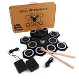 G6008 Desktop Drums With Sound Lithium Portable Drum Set Bluetooth Kids Practice Drum(Colorful)
