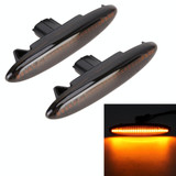 2 PCS DC12V / 5W Car LED Dynamic Blinker Side Lights Flowing Water Turn Signal Light for Lexus, Amber Light (Black)