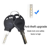 Fixed Portable Anti-theft Thickened Steel Wire Chain Bicycle Lock, Length: Bright Black 1.2m
