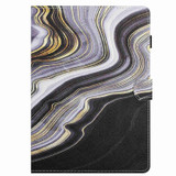 For 8 inch Universal Marble Pattern Stitching Leather Tablet Case(Black Gold)