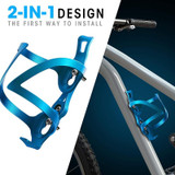 With Rotation Base JUNSUNMAY Bike Cup Holder Cages Bicycle Water Bottle Aluminum Alloy Bracket(Black)