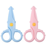Cute Squid Mini Plastic Scissors Children Handmade Paper Cutting Tools(Pink)