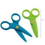 Mini Cute Safety Plastic Scissors Children Handmade Paper Cutting Tools(Yellow)