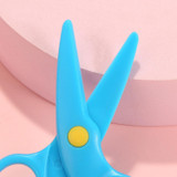 Mini Cute Safety Plastic Scissors Children Handmade Paper Cutting Tools(Yellow)