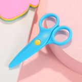 Mini Cute Safety Plastic Scissors Children Handmade Paper Cutting Tools(Yellow)