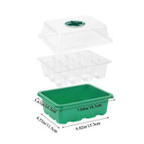 1pcs/set 12-hole Thickened Adjustable Breathable Cover Seedling Box(18.5x14.5x11cm)