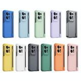 For OPPO Find N2 Integrated Skin Feel PC Phone Case with Pen / Pen Box(Transparent)