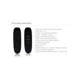 C120 2.4G Mini Keyboard Wireless Remote Mouse with 3-Gyro & 3-Gravity Sensor for PC / HTPC / IPTV / Smart TV and Android TV Box etc(Black)