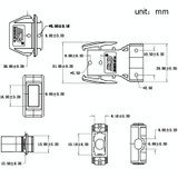 SHENGENDI SD1480G2 2 Pin Mobile Power Outdoor Energy Storage Connector Fixed Seat Single Pole Plug