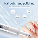 M3 USB Charging Portable Electric Nail Polisher Nail Art Tools Home Nail Art Instrument(White)