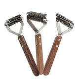 Walnut Pet Stainless Steel Cleaning And Grooming Comb, Specification: Large
