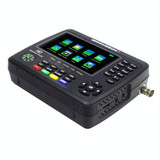 iBRAVEBOX V10 Finder Max+ 4.3 inch Display Digital Satellite Meter Signal Finder, Support DVB-S/S2/S2X AHD, Plug Type:US Plug(Black)