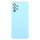 For Samsung Galaxy A52 5G / A52 4G Battery Back Cover with Camera Lens Cover(Blue)