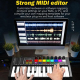 MD02 25 Key USB Keyboard And Drum Pad MIDI Controller Keyboard Piano(Black)