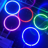 80mm 3W DIY Assembly Light COB LED Decorative Circle DC9V (Ice Blue Light)