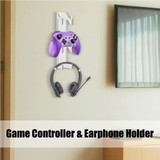 2pcs YX072 Acrylic Game Controller and Headphone Wall Mount