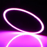 80mm 3W DIY Assembly Light COB LED Decorative Circle DC9V (Pink Light)