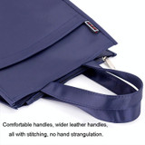 BeiDuoMei Portable File Bag A4 Waterproof Zipper Folder Can Put Water Cup Storage Bag(3 Layers Rose Red)
