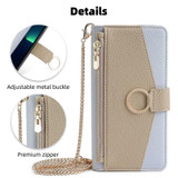For Meizu M6 Crossbody Litchi Texture Leather Phone Case(Blue)