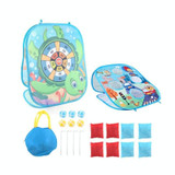 2 In 1 Indoor Children Folding Throwing Sandbags Board Toy(Blue)