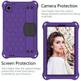 For Blackview Tab 60 8.7 2023 Honeycomb EVA Hybrid PC Tablet Case with Strap(Purple+Black)