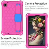 For Blackview Tab 60 8.7 2023 Honeycomb EVA Hybrid PC Tablet Case with Strap(RoseRed+Blue)