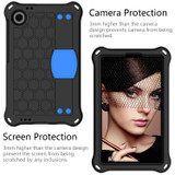 For Blackview Tab 60 8.7 2023 Honeycomb EVA Hybrid PC Tablet Case with Strap(Black+Blue)