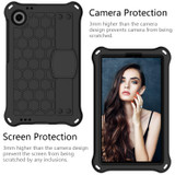 For Blackview Tab 60 8.7 2023 Honeycomb EVA Hybrid PC Tablet Case with Strap(Black+Black)