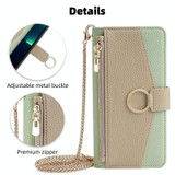 For Samsung Galaxy S21+ 5G Crossbody Litchi Texture Leather Phone Case(Green)