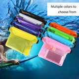 10 PCS Outdoor Beach Mobile Phone Waterproof Bag Three-Layer Sealed PVC Storage Waterproof Waist Bag(Pink)