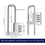 Shoe Cabinet Office File Cabinet Adjustable Lock Length Pull Hand Lock Password Cabinet Door Lock(Silver)