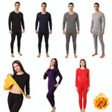 Men Women Gold Velvet Thickened Cold-proof Thermal Underwear Set, Color: Female Purple(XXL)