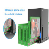 JYS X133 Multi-Function Cooling Base + Game Disc Storage For XBOXSeries X Host(Black)