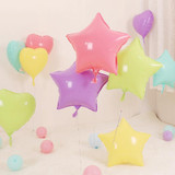 20 PCS Macaron Aluminum Film Balloons Birthday Wedding Party Supplies Random Style Color Delivery