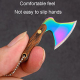 Mini Knife Keychain Portable Removal Express Pendant Accessory With Holster, Model: Black Handle Laser Pattern