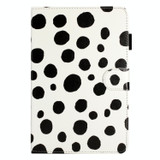 8 inch Dot Pattern Leather Tablet Case(White Black Dot)