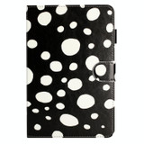 8 inch Dot Pattern Leather Tablet Case(Black White Dot)