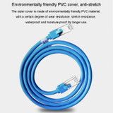 JINGHUA Category 6 Gigabit Double Shielded Router Computer Project All Copper Network Cable, Size: 5M(Blue)