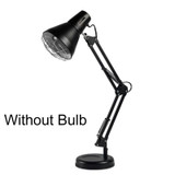 Household 150-watt Infrared Simple Physiotherapy Lamp With Metal Long Arm US Plug, Colour: Timing Temperature Adjustment (Black)