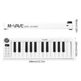 M-VAVE SKM-25MINI Digital Electronic Piano 25 Key Musical Instrument MIDI Keyboard Controller