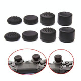 8pcs /Set For PS5 / PS4 Silicone Joystick Cap Booster Cap Gamepad Rocker Protective Case(Black)