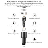 Original Xiaomi 43W Dual Ports USB + USB-C / Type-C Car Charger 1A1C(Black)