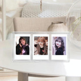 For Polaroid Mini Vertical Three-square PC Transparent Photo Frame(3 inch)