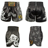 ZhuoAo Boxing Shotgun Clothing Training Fighting Shorts Muay Thai Pants, Style: Red White Stamping(L)