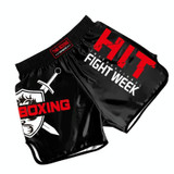 ZhuoAo Boxing Shotgun Clothing Training Fighting Shorts Muay Thai Pants, Style: HIT Red Stamping(XL)